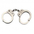 Model 104 High Security Chain-Linked Nickel Handcuffs